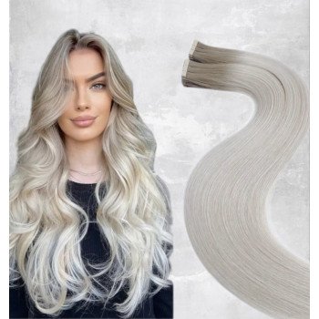 Extensii Tape In Diamond Ombre #19/Silver